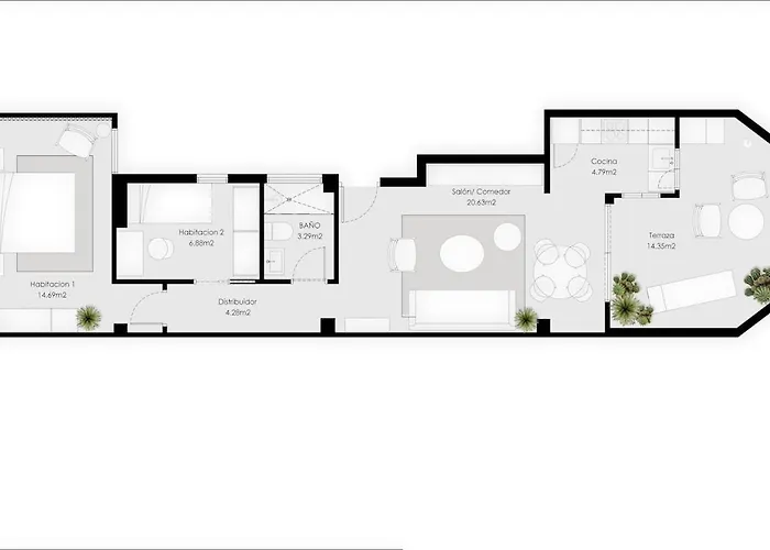 Apartamento Private Terrace Penthouse By Canteras *